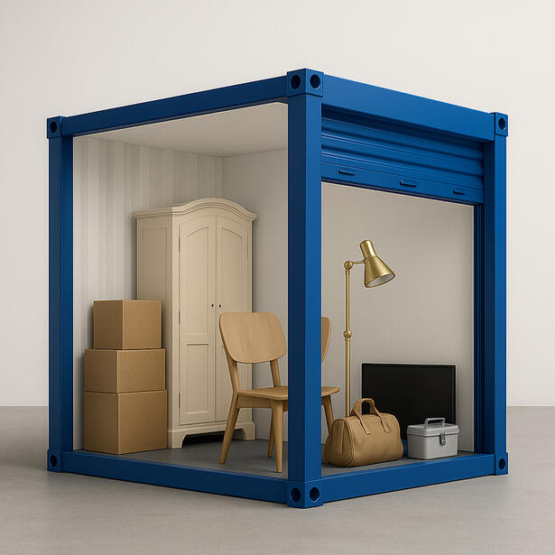 Strongholds™ X11 insulated storage unit measuring 5ft x 8ft at Boxxs Linlithgow, designed for secure, climate-stable storage of furniture, business stock, and personal items