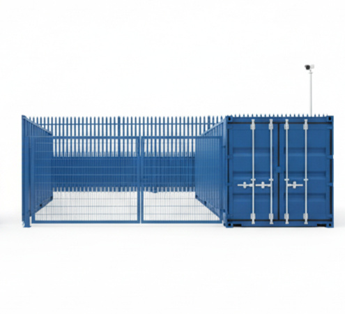 Boxxs Micro Yard with 20ft self storage container and private fenced yard in Linlithgow, serving tradespeople from Polmont and Falkirk